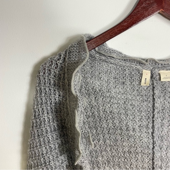Moth Rocia Ruffled Gray Cardigan Size Small - Picture 4 of 10